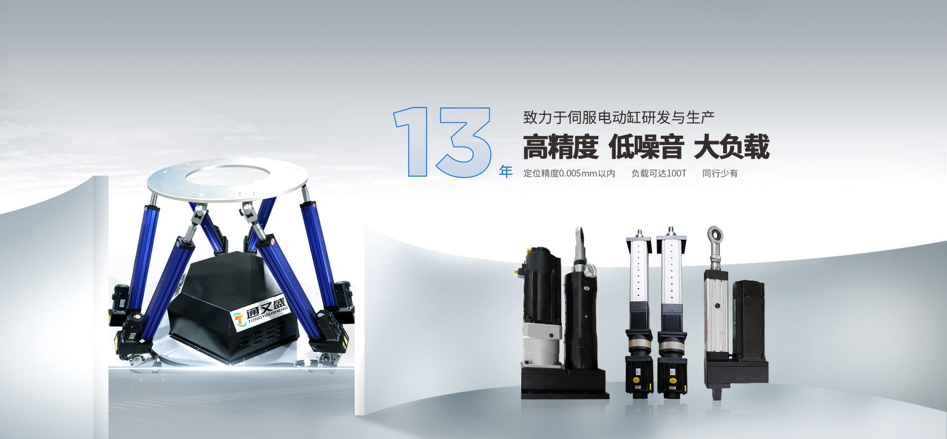 通又盛-13年致力于伺服电动缸研发与生产